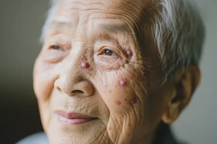老年人面部容易起濕疹不管它會自己自愈嗎(圖1)