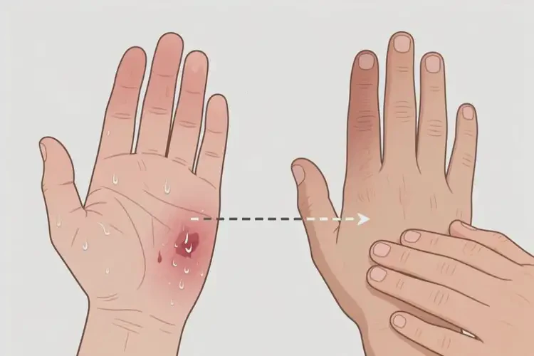 青少年手上經(jīng)常起濕疹能夠徹底治愈嗎(圖1)