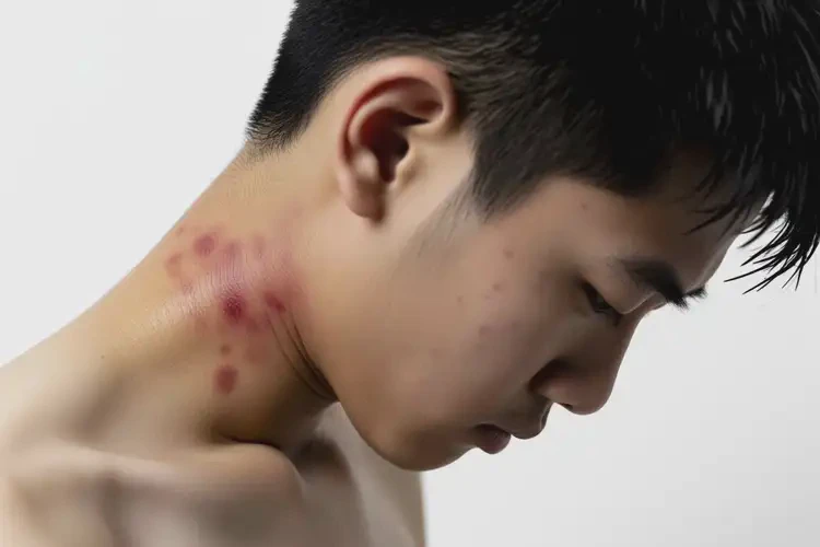 青少年脖子長濕疹不管它會(huì)自己自愈嗎(圖2)