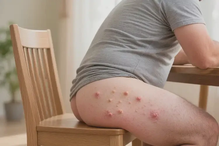 男人屁股上容易長濕疹可以徹底自愈嗎(圖4)