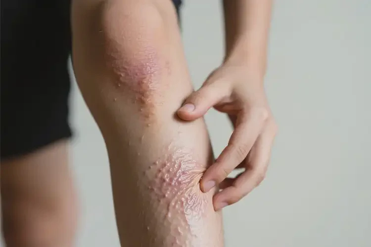 青年人小腿上經(jīng)常起濕疹不管它會(huì)自己好嗎(圖3)