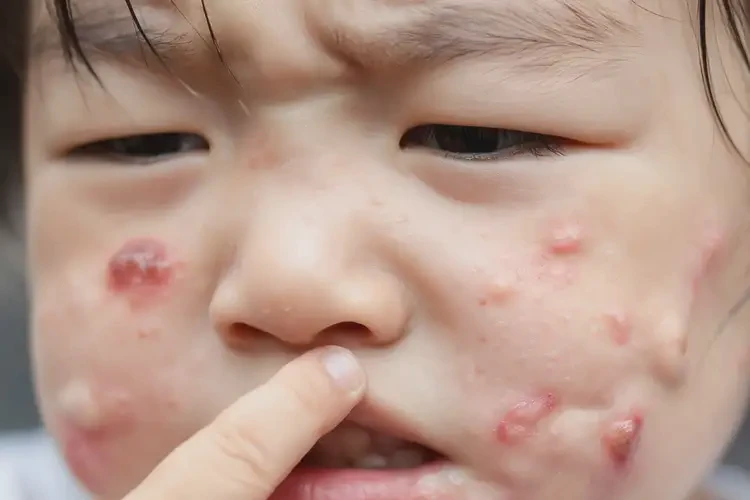 少兒面部經(jīng)常長濕疹能靠自己自愈嗎(圖4)