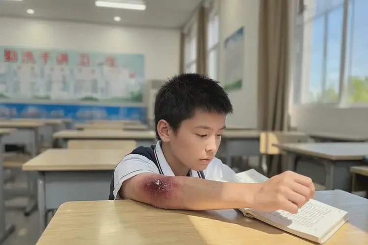 中學生身上偶爾起濕疹能靠自己自愈嗎(圖4)