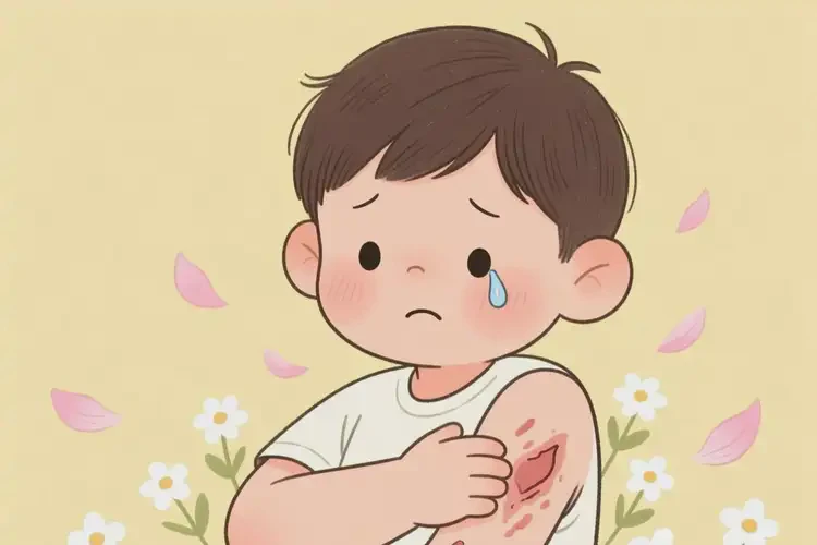 小儿手臂容易长湿疹能彻底自愈吗(图3)