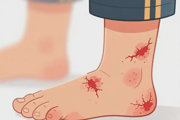 小學(xué)生腳上有濕疹不管它會自己好嗎(圖4)