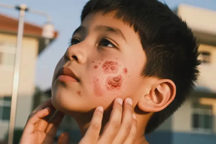 青年人脸上偶尔长湿疹不管它会自己好吗(图3)