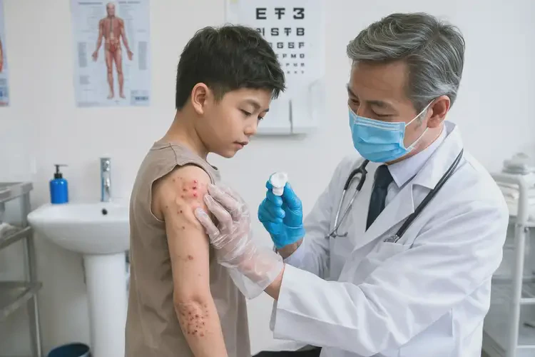 少兒全身經(jīng)常起濕疹不管它會(huì)自己自愈嗎(圖3)