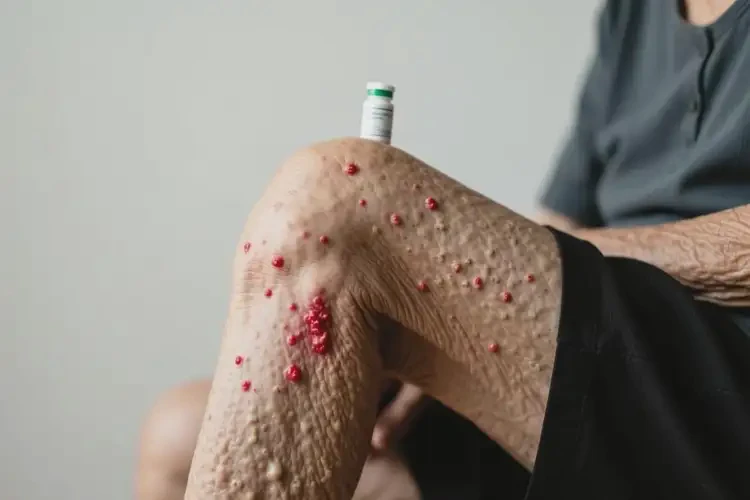 老人大腿上容易長濕疹不管它會(huì)自己好嗎(圖2)