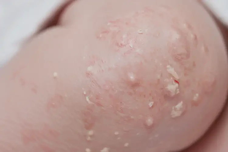 新生儿大腿上容易长湿疹可不可以彻底自愈(图4)