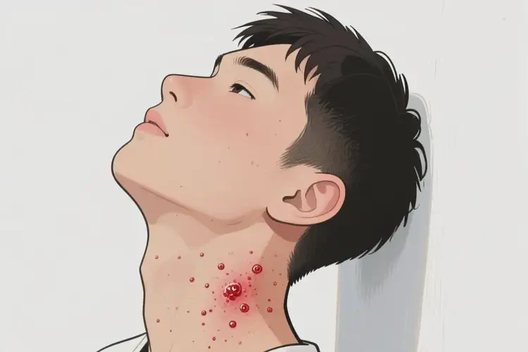 青年人脖子容易起濕疹不管它會自己好嗎(圖3)
