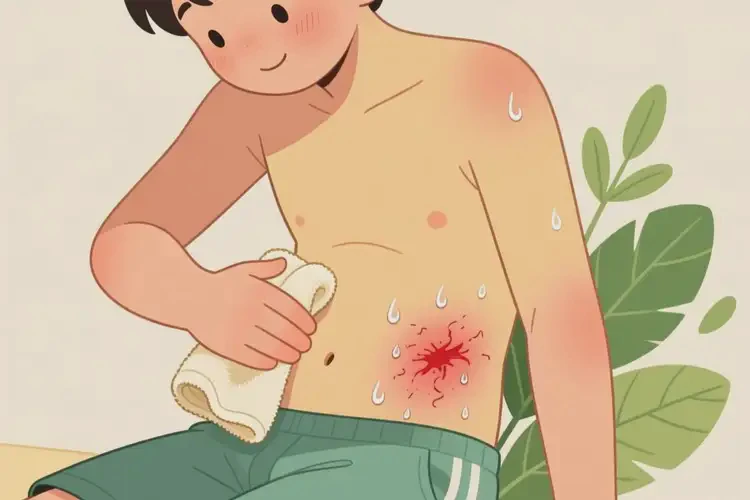 青少年肚子出濕疹能夠徹底治愈嗎(圖2)