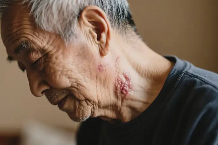 老人脖子出現(xiàn)濕疹不管它會自己痊愈嗎(圖2)