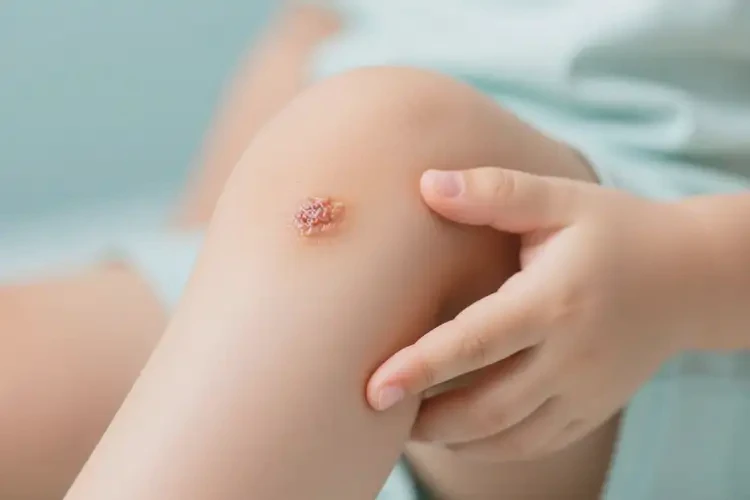 小兒大腿偶爾起濕疹能徹底自愈嗎(圖1)