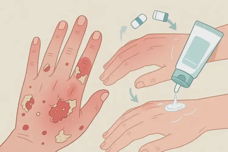 大學(xué)生手上出現(xiàn)濕疹能夠徹底治愈嗎(圖4)