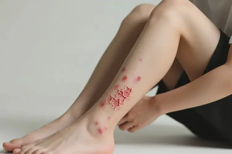 青年人小腿上經(jīng)常起濕疹不管它會(huì)自己好嗎(圖1)