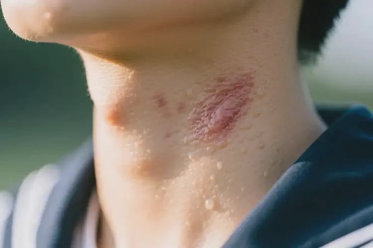 大學生脖子上偶爾長濕疹不管它會自己自愈嗎(圖3)
