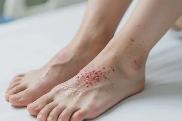 女生腳上經(jīng)常長濕疹可不可以徹底自愈(圖4)