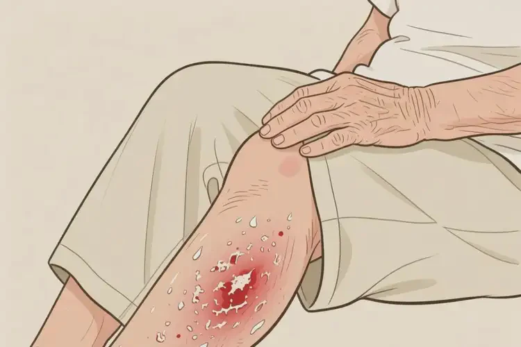 高龄老人大腿出湿疹不管它会自己好吗(图3)