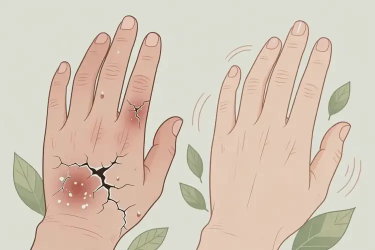 大學(xué)生手上出現(xiàn)濕疹能夠徹底治愈嗎(圖1)