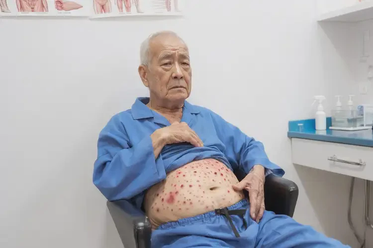 老人肚子上偶爾起濕疹能徹底自愈嗎(圖4)