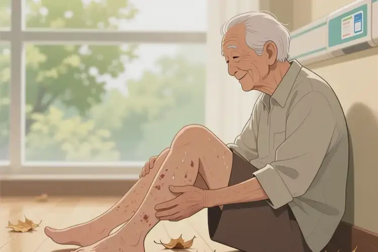 高齡老人大腿出濕疹不管它會自己痊愈嗎(圖3)