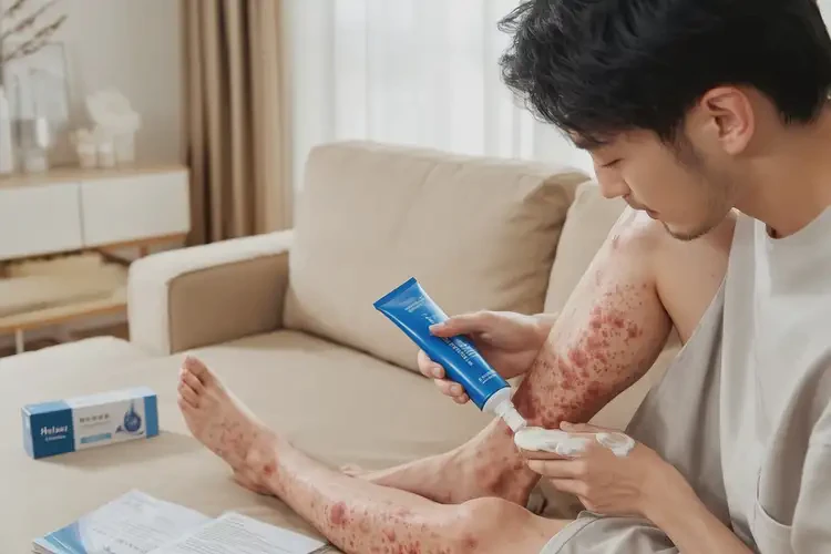 青年人小腿上出濕疹不管它會自己好嗎(圖2)