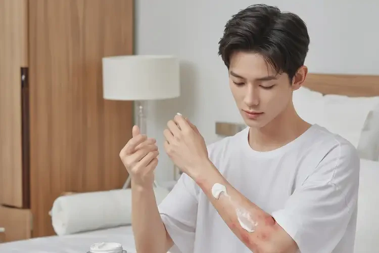 男生身上出現(xiàn)濕疹能徹底自愈嗎(圖2)