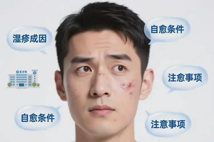 男人面部偶爾長濕疹能徹底自愈嗎(圖2)