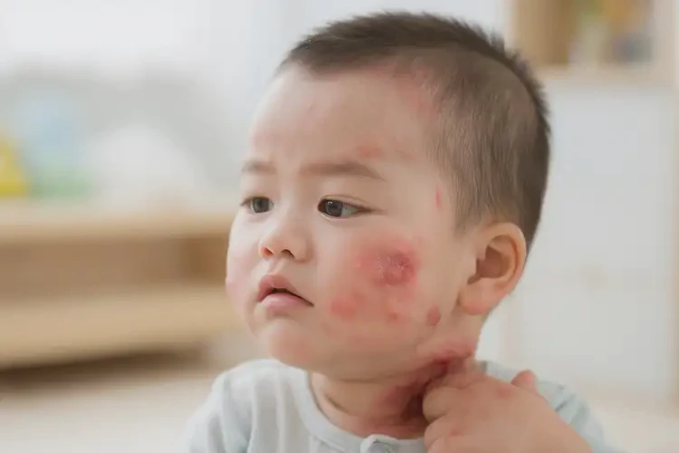 嬰幼兒脖子上容易長濕疹不管它會自己自愈嗎(圖4)