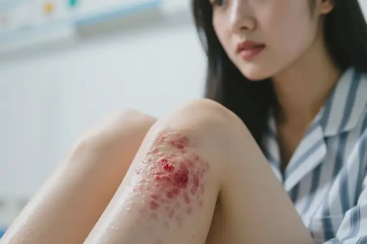 女人小腿出現(xiàn)濕疹能徹底自愈嗎(圖4)