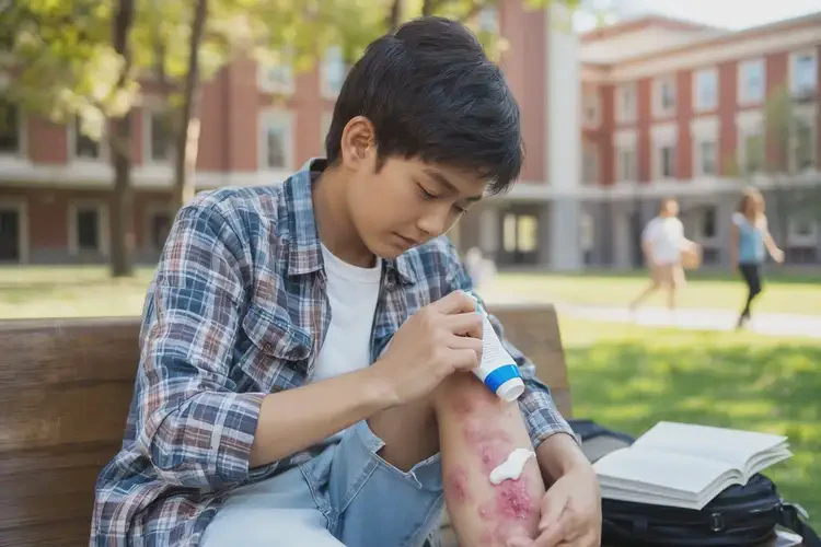 大學(xué)生小腿上起濕疹能徹底自愈嗎(圖3)