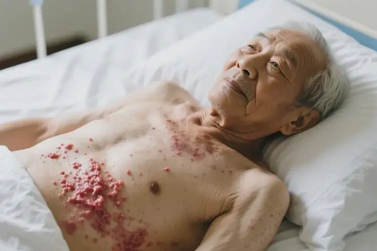 老人肚子長濕疹不管它會自己痊愈嗎(圖4)