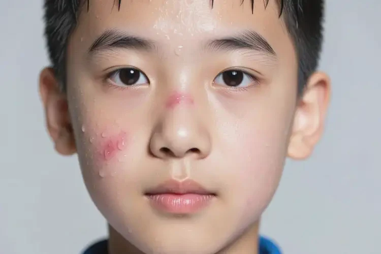 中學(xué)生面部偶爾長(zhǎng)濕疹不管它會(huì)自己自愈嗎(圖2)