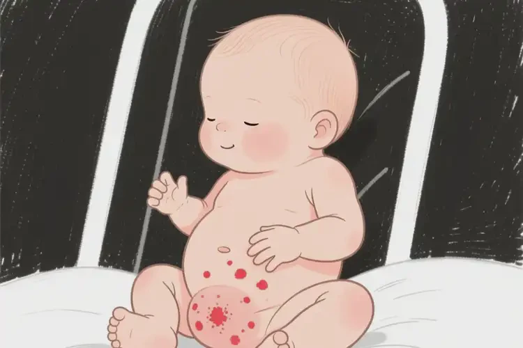 新生兒屁股上容易起濕疹不管它會(huì)自己好嗎(圖3)