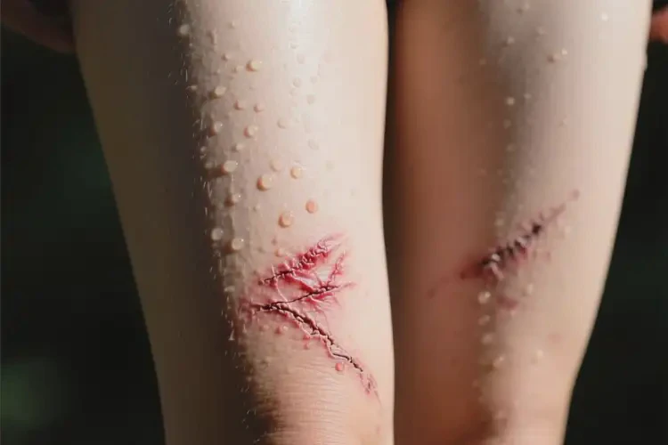 女人大腿有濕疹不管它會自己痊愈嗎(圖2)