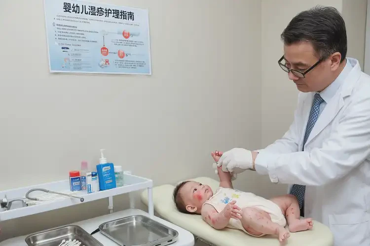 小孩屁股上容易起濕疹不管它會自己痊愈嗎(圖1)