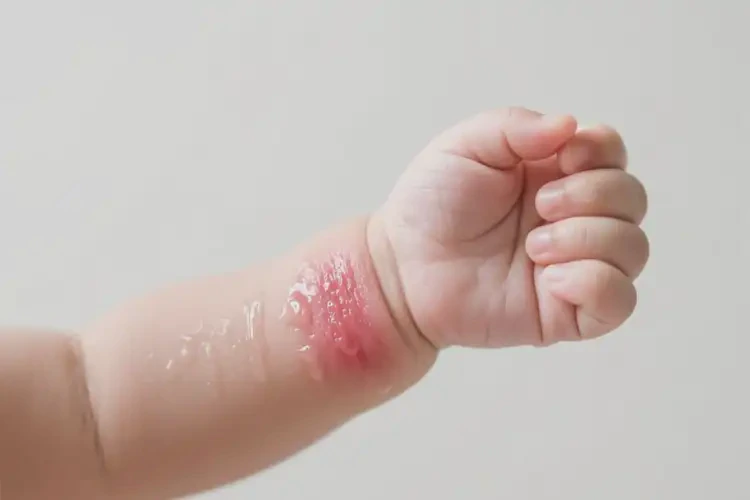 新生兒手臂上偶爾長濕疹可以徹底自愈嗎(圖2)