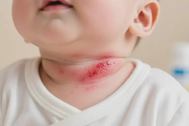 孩子脖子有濕疹不管它會自己自愈嗎(圖4)