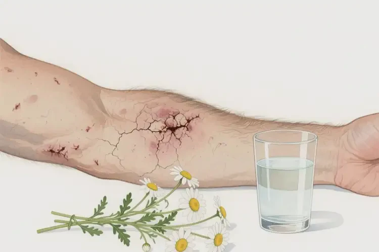 男性手臂長(zhǎng)濕疹可以徹底自愈嗎(圖3)