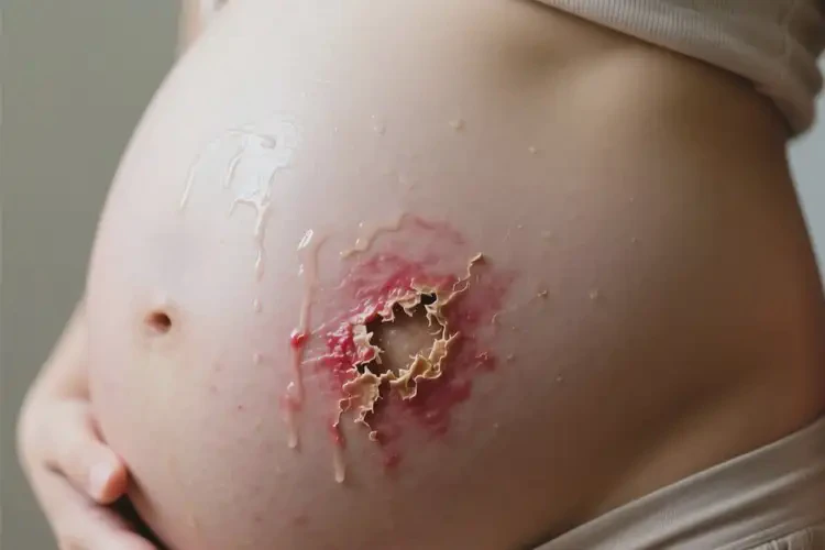 孕婦肚子長(zhǎng)濕疹能徹底自愈嗎(圖1)