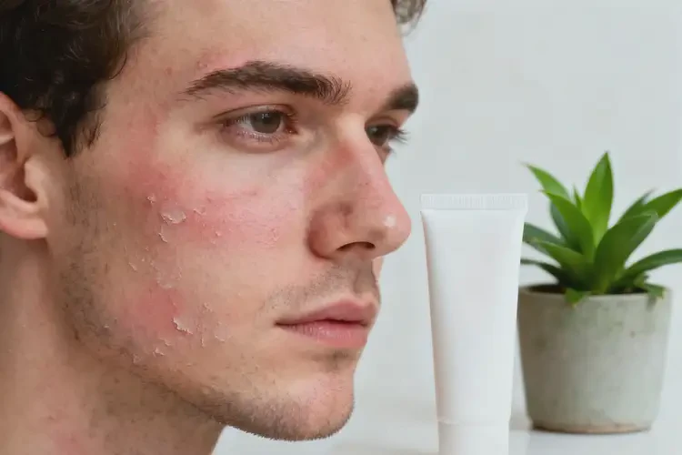 男人面部經(jīng)常起濕疹不管它會自己好嗎(圖1)