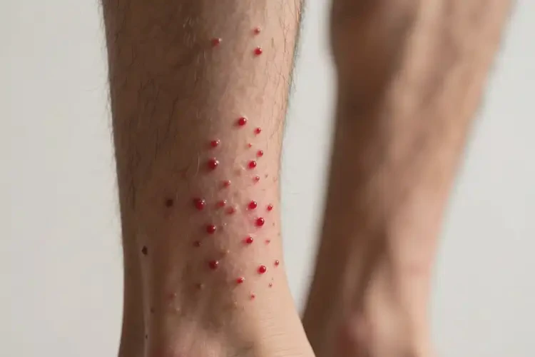 男性小腿出濕疹不管它會自己自愈嗎(圖1)
