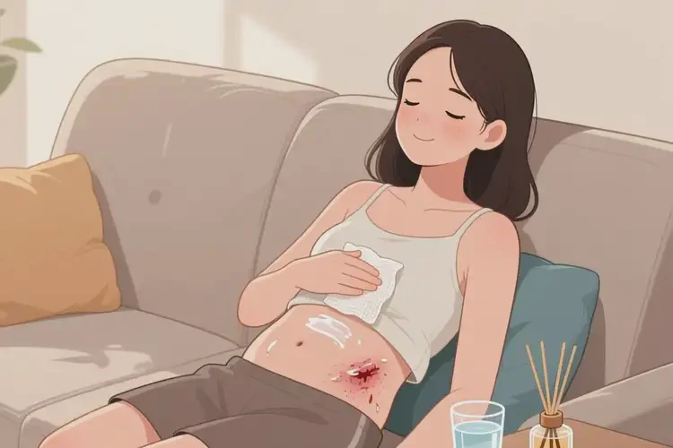 女生肚子長濕疹能靠自己自愈嗎(圖1)