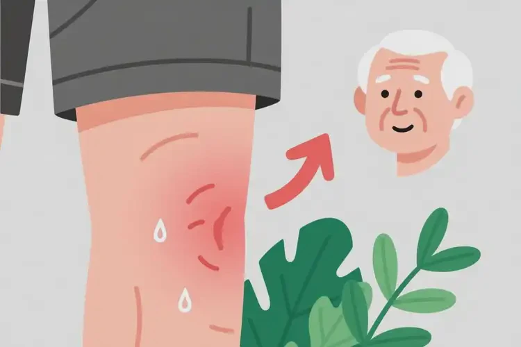 老年人大腿上容易起濕疹能靠自己自愈嗎(圖1)