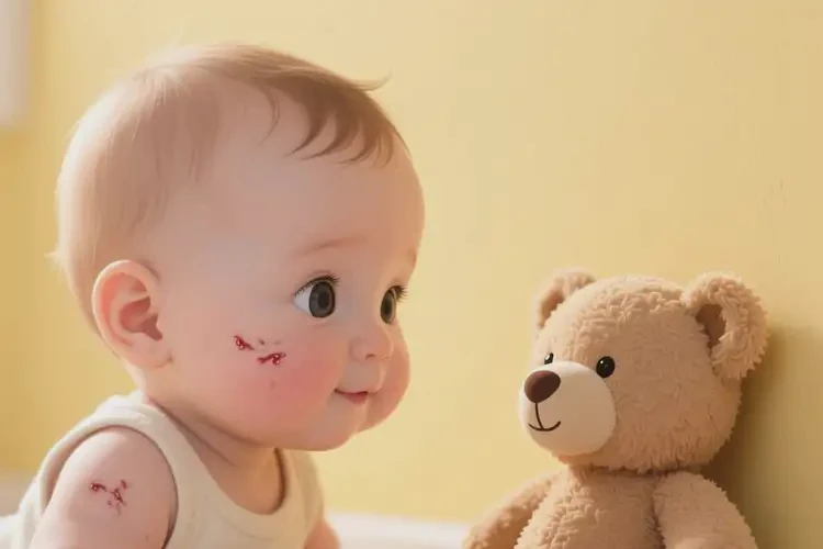 小兒臉上有濕疹不管它會自己好嗎(圖2)