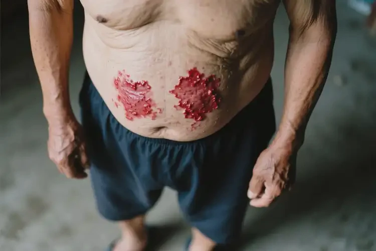 老年人肚子上容易起濕疹不管它會自己自愈嗎(圖2)