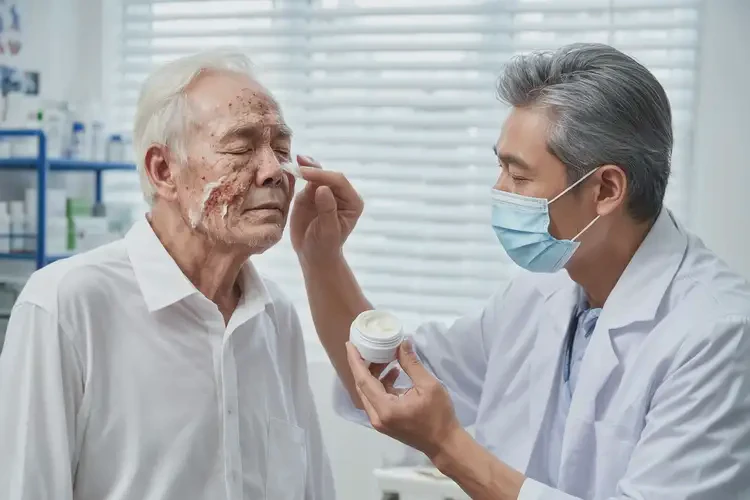 高齡老人面部容易長濕疹不管它會(huì)自己自愈嗎(圖3)
