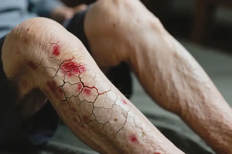 高齡老人四肢出濕疹不管它會自己好嗎(圖1)