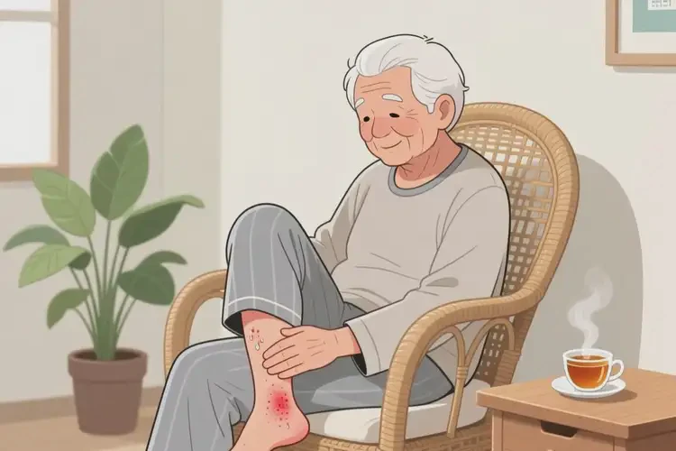 老人小腿上出現(xiàn)濕疹能夠徹底治愈嗎(圖4)