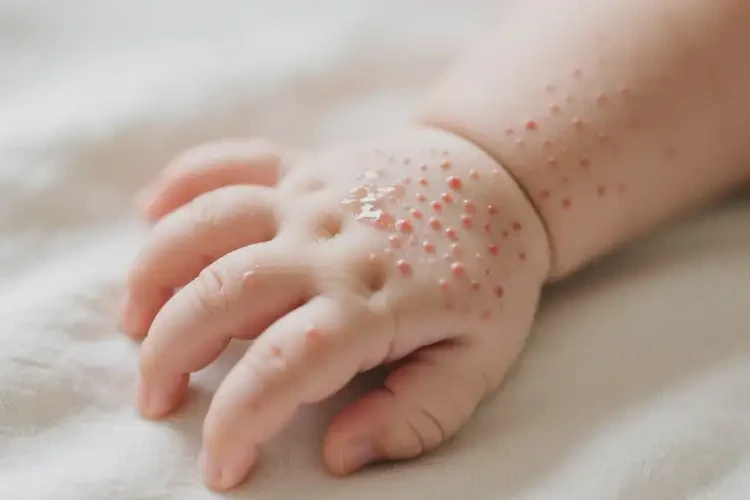 嬰兒手上出現(xiàn)濕疹能夠徹底治愈嗎(圖3)